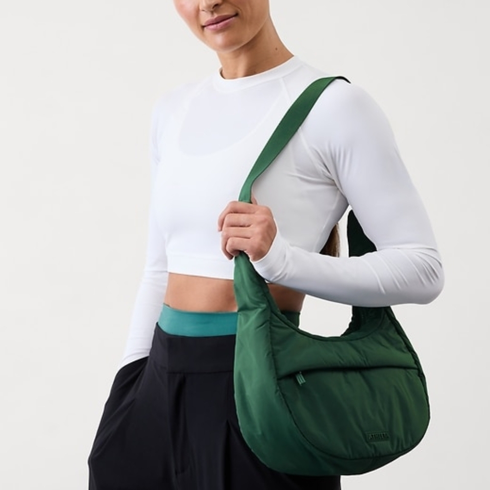 Athleta all about small crossbody hobo bag trillium